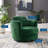 Pirouette Performance Velvet Swivel Armchair-319718248