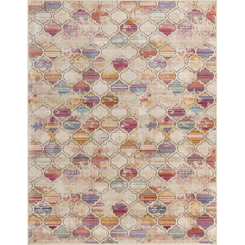 Orianthi Geometric Indoor Rug, Rectangle 9' x 11'7"