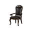 Fauteuil rétro, 2 pièces, brun foncé, structure en bois massif, charme de salle à manger élégant 2 pièces, bois, beauté