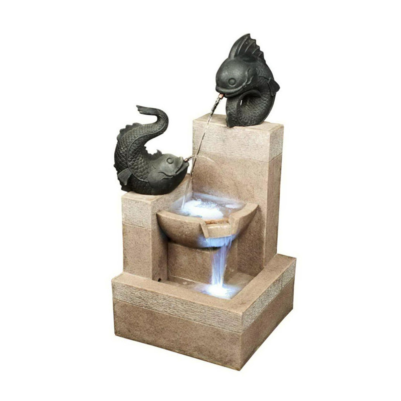 Fontaine d'extérieur 37 po pour poissons Koi