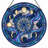 Moon Phase Stained Glass Window Panel，12"H-1088650503