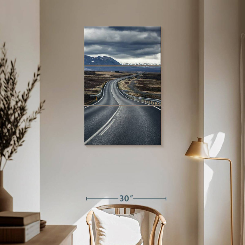 Mehar Smooth Icelandic Road, 57" H x 36" W