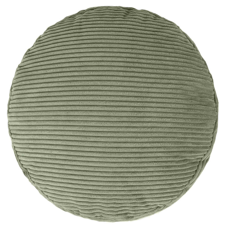 Soul 55Cm Round Pouffe, Sage Green