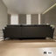 Canapé modulaire noir en cuir véritable-1053093488