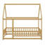 Lit double en bois pleine grandeur, lit maison avec structure de toit-1399137825-1399137828