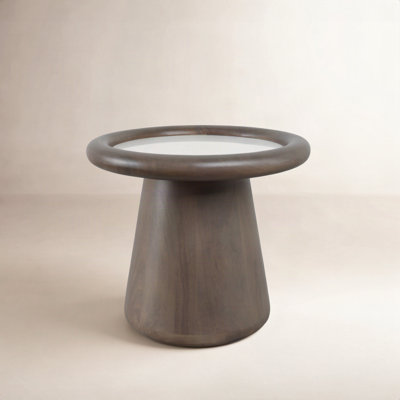 20" Genuine Marble End Table