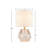 Bella Geometric Glass Table Lamp