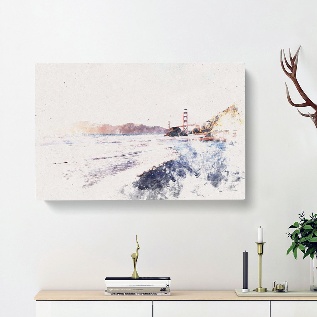 The Golden Gate Bridge in San Francisco - Wrapped Canvas