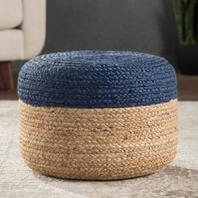 Teele 18" Wide Round Pouf Ottoman