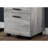 Rolling Office File Cabinet In Grey Laminate, With Storage Options And Printer Stand Grey, Ample Contemporary Flair