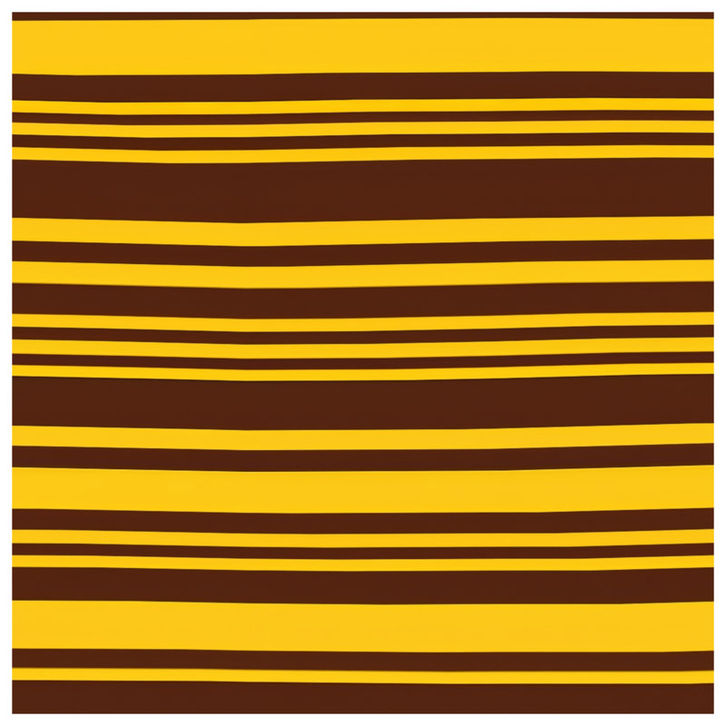 Coussins décoratifs brun et jaune à rayures, 16 x 16 inches
