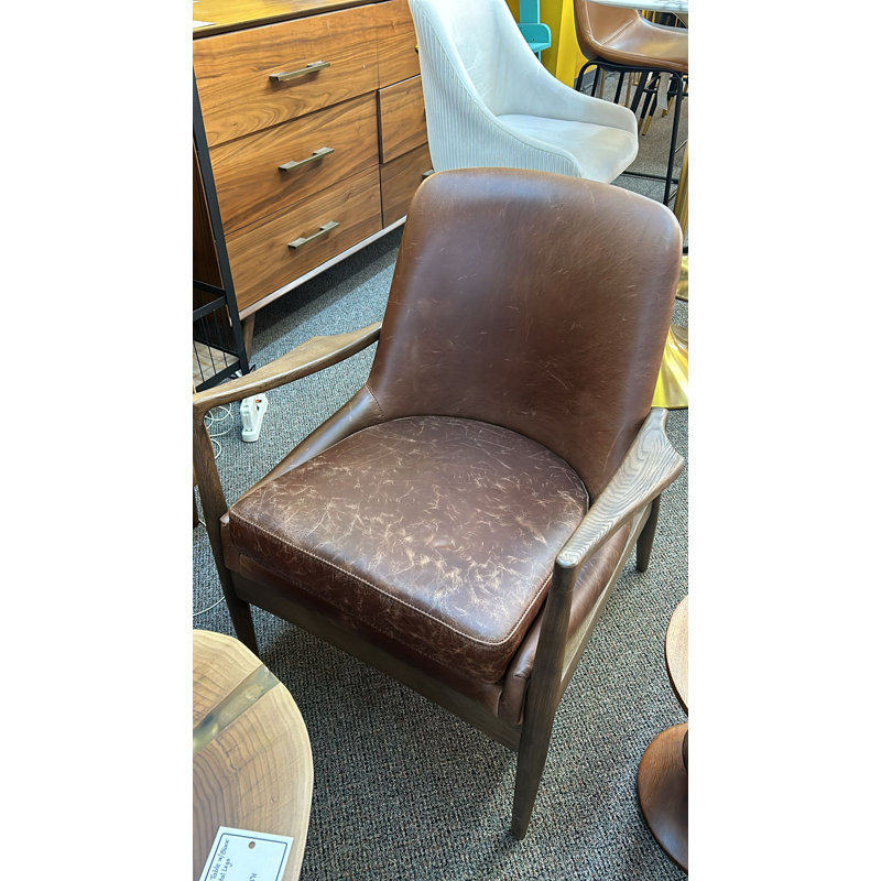 Didier Faux Leather Armchair
