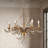 Dzesmina 6 - Light Distressed Metal With Crystal Candle Style Chandelier