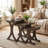 3PCS Nesting Coffee Table, Side Table with Solid Rubber Wood Legs for Living Room