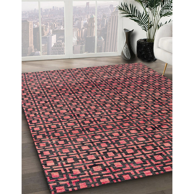 Abstract Indoor Rug, Round 7'