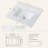Sintered Stone Carra White Bathroom Vanity Top (31"x22") - Undermount Ceramic Sink + 4" Backsplash, 3 Faucet Holes Fits Single Hole/8" Widespread for 36-in Cabinets-108674912