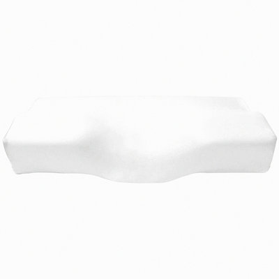 OrthoSilk ErgoCover - Mulberry Silk Pillowcase for Orthopedic Sleeping Pillow, Contour Memory Foam Pillow Cover, Butterfly Shape 24 x 15 inch, White