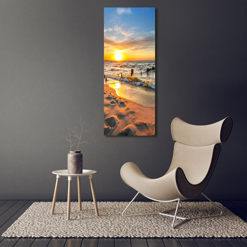 Sunset Sea - Wrapped Canvas Print