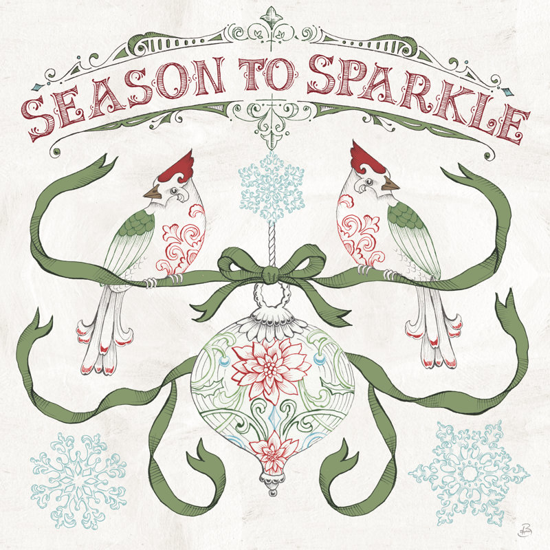 Christmas Season III by Daphne Brissonnet - Wrapped Canvas Print, 122cm H x 122cm W x 3.8cm D