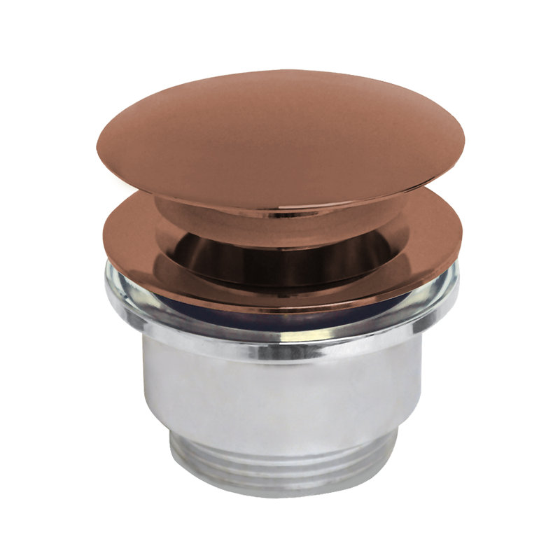 Drain mécanique escamotable pour lavabo 2-1 / 2 "Whitehaus, Cuivre