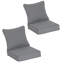 Ensemble de 2 coussins de chaise d'extérieur / intérieur à assise profonde 22 "x 24" (conception résistante à l'eau)-128973015