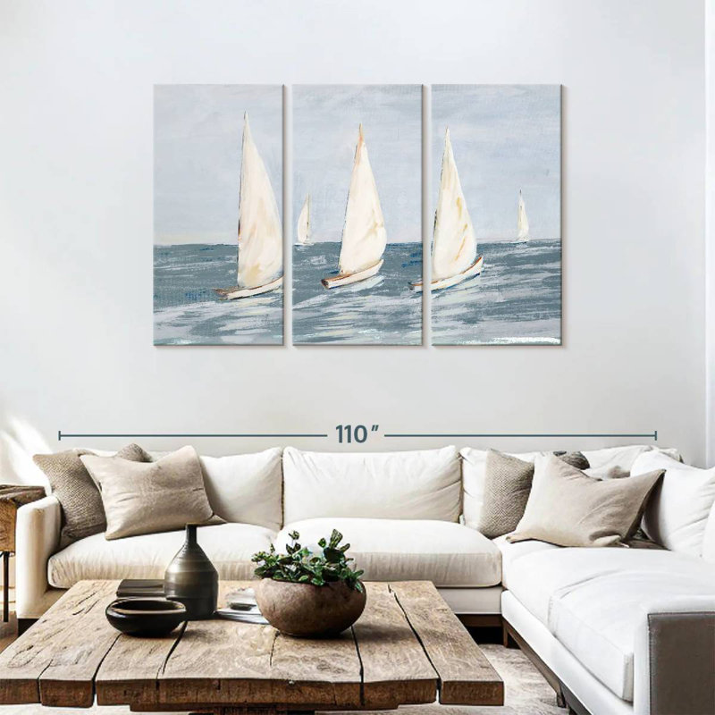 Aletra Sailing Calm Waters II, 48" H x 74" W