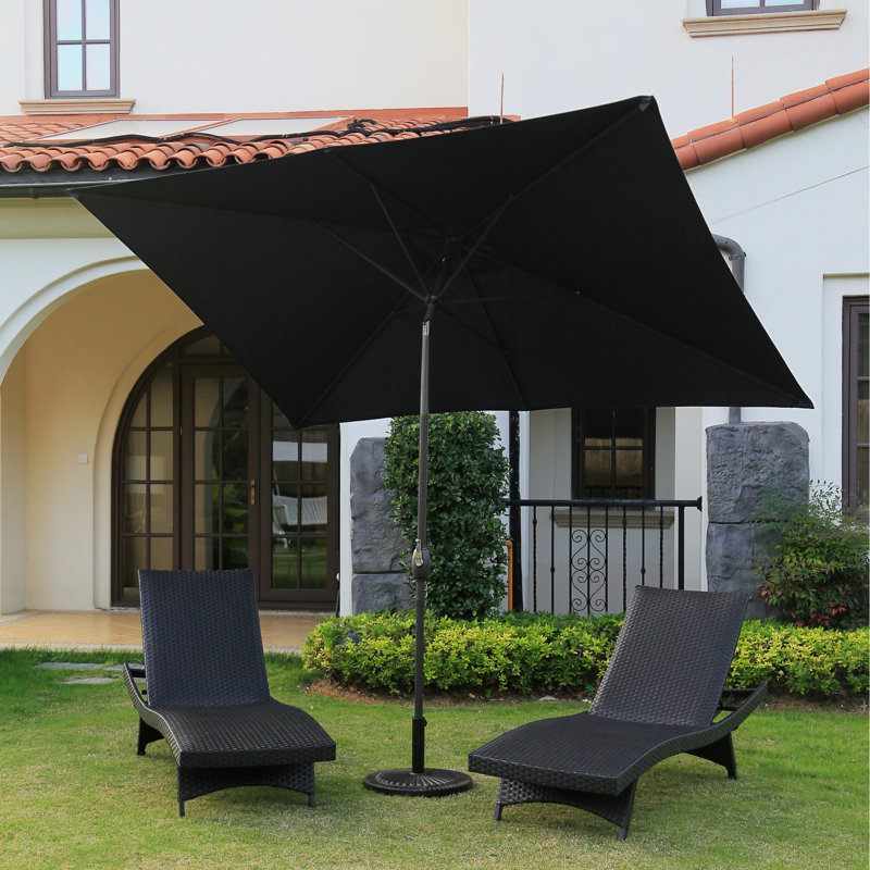 Parasol de marché rectangulaire 6,5' x 10', Bleu marine
