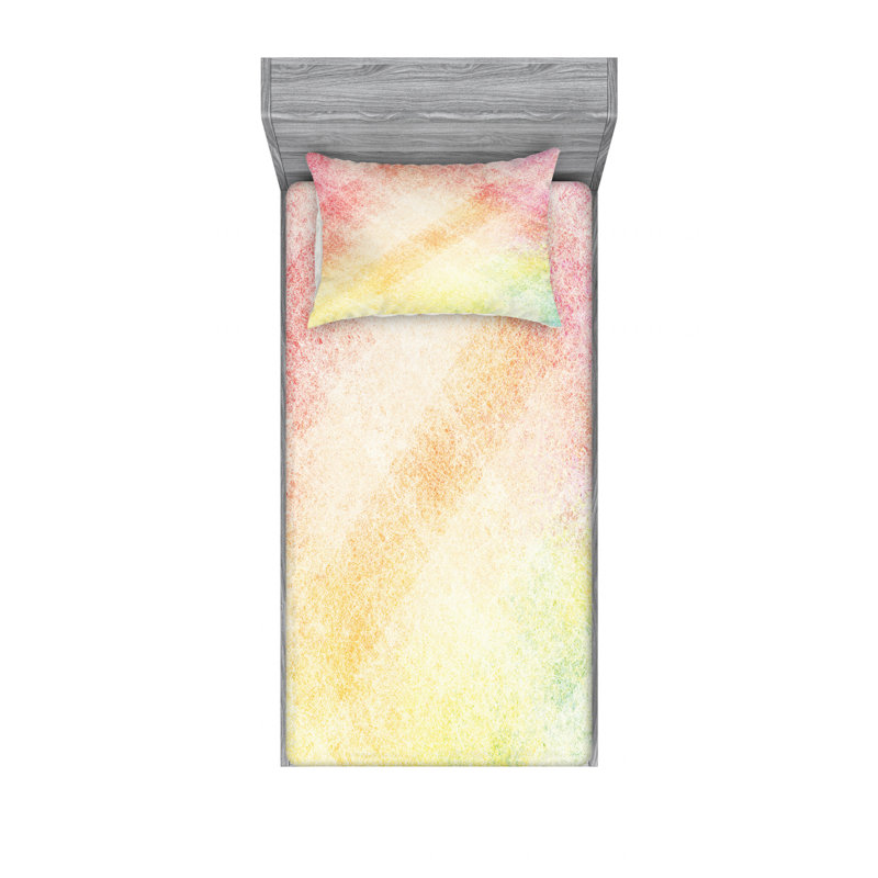 Microfiber Ombre Sheet Set, Twin XL Sheet Set + Fitted Sheet + 1 Pillowcase