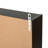 Multi-Tier Home Shelf Hanging Storage w/Clear Doors and Adjusted Shelves, Black