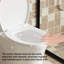Réservoir de toilette à double chasse à bouton poussoir S-trap blanc éclatant