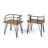 Outdoor Industrial Wood And Metal Chair
