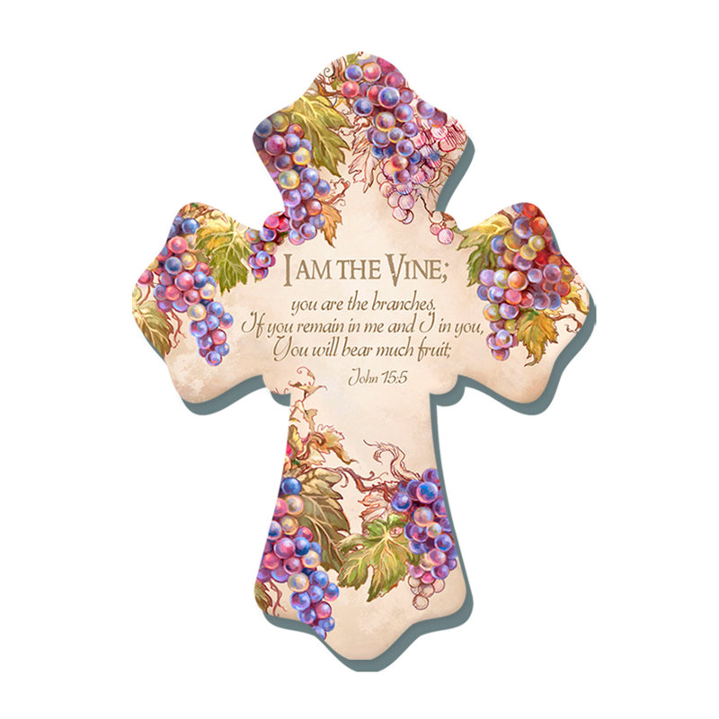«I Am The Vine», croix en bois