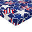 Ambesonne 4th of July Fitted Sheet 2-Pack Patriotic American Star Queen Royal Blue White and Red-106772206