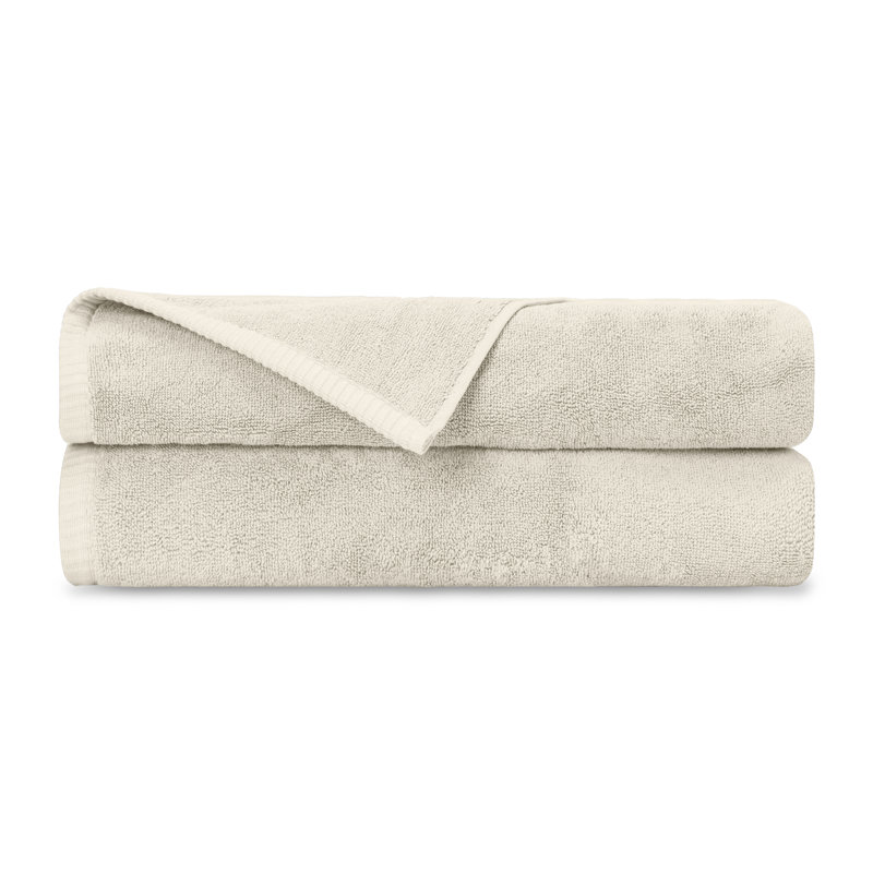 Riviera 2-pc Bath Sheet Set, Ivory