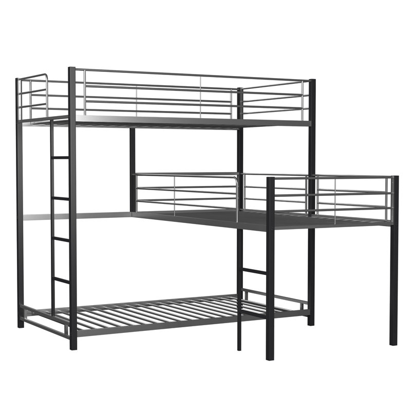 Fairfax Kids Twin Over Twin Over Twin Bunk Bed