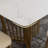 Simple Rectangular Rock Slab Dining Table Sets-102403560