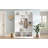 Modern Farmhouse Hall Tree with Storage Bench, Arched Mudroom Organizer, 7 Hooks & Side Cabinets-129940060