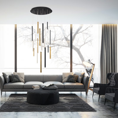 SANTANA 18-Light LED Multi-Drop Chandelier