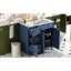 Meuble-lavabo moderne 36 po avec poignées corrosives, tiroirs de rangement intelligents et tablettes réglables Instructions d'assemblage faciles, tablette, tiroir standard