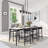 Lamtania 5 - Light 37'' W Black Modern Kitchen Island Linear Pendant UL Certified