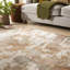 Abstract Rust Washable/Stain Guarded Area Rug-1966259091