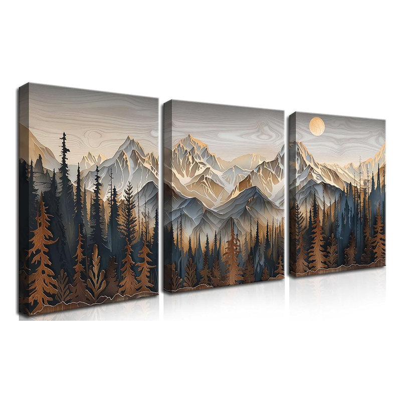3 Piece Wrapped Canvas Print