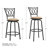 Basche Swivel Adjustable Height Bar Stool