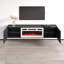 Meuble télé 80 po avec foyer électrique Gerlef, finition ultrabrillante, fixation murale-520954821