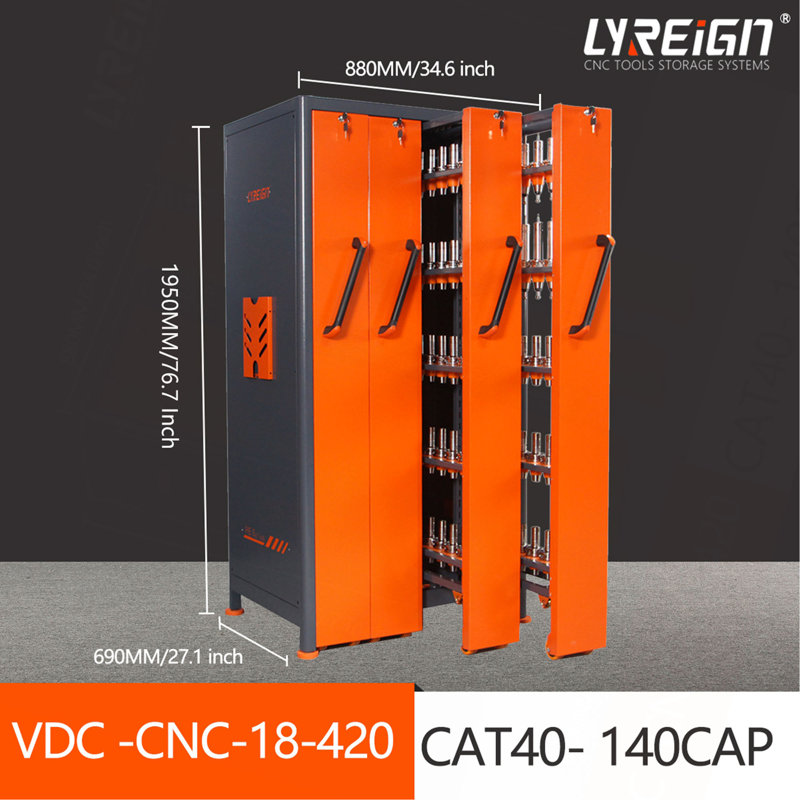 Armoire à outils à commande numérique avec système de rangement pour porte-outils à commande numérique CAT40 (195)
