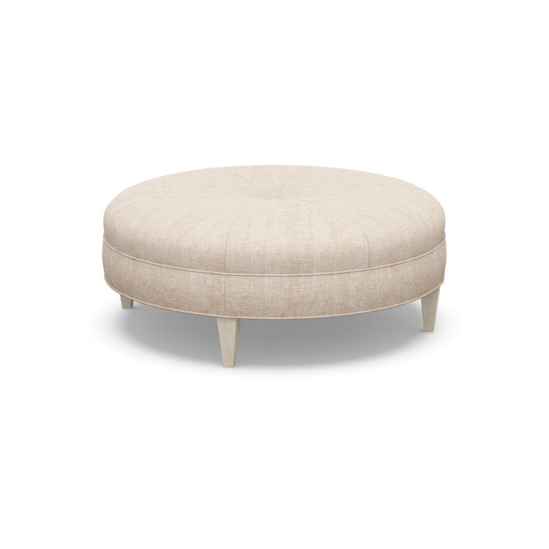 Round Ottoman, 9637-77, Sandstone