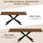 55.11-70.8 Inch Extendable( With Rotating Extension Leaves) Rectangle Dining Table For 6-8 People-1203677244