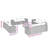  Garden Sofa Set Black