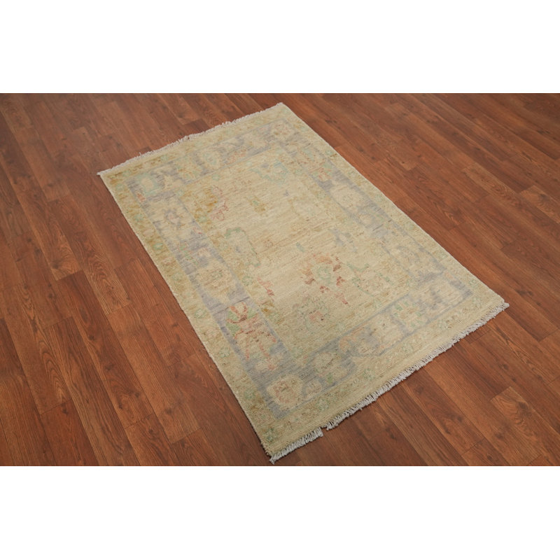 Tapis teint en laine Oushak 3 x 4