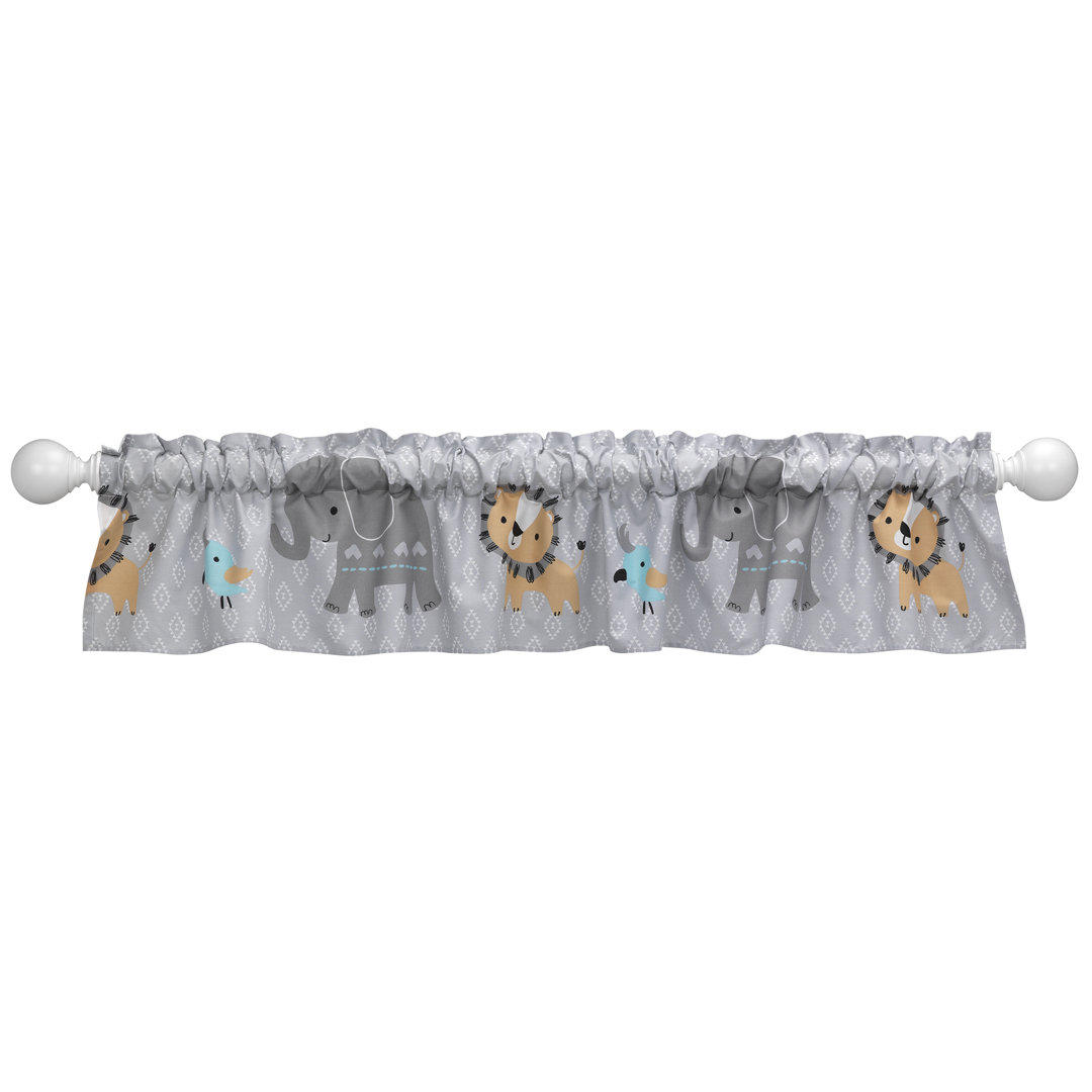 Jungle Fun Cotton Blend Tailored Window Valance Bedtime Originals